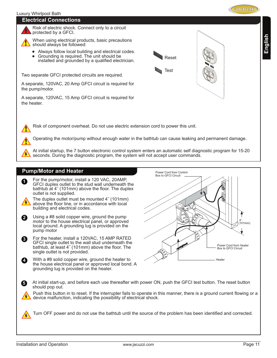Jacuzzi HD84000 User Manual | Page 11 / 72