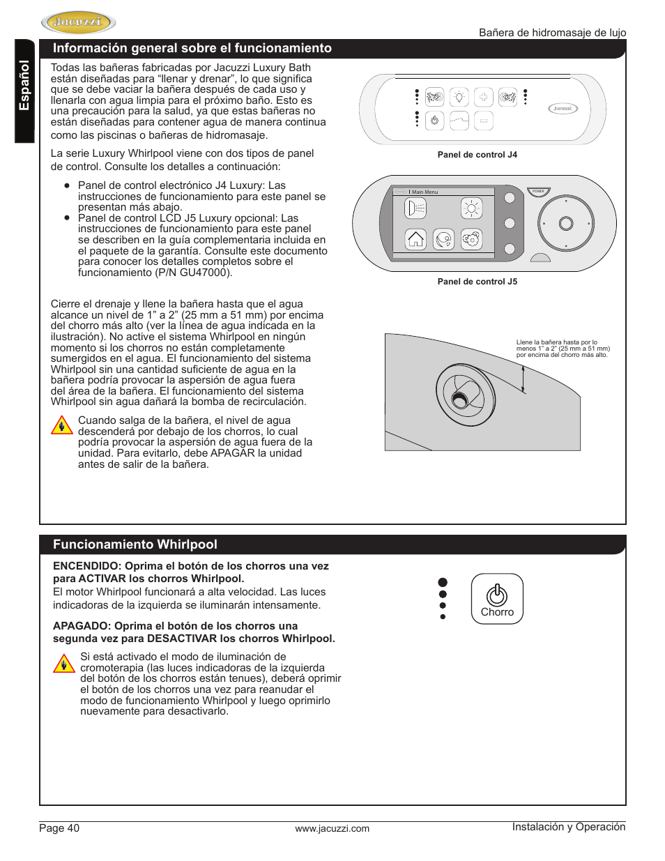 Jacuzzi HD84000 User Manual | Page 40 / 72