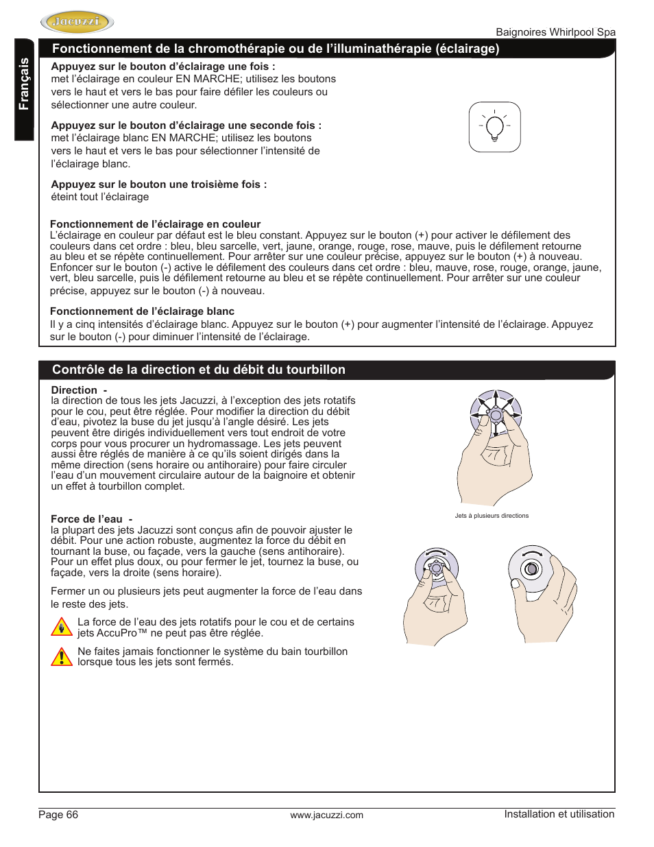 Jacuzzi HD84000 User Manual | Page 66 / 72