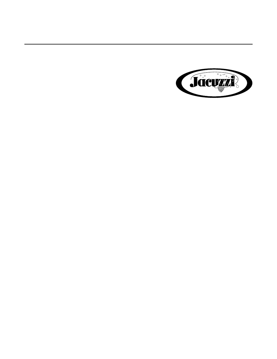 Jacuzzi Z101 User Manual | 16 pages