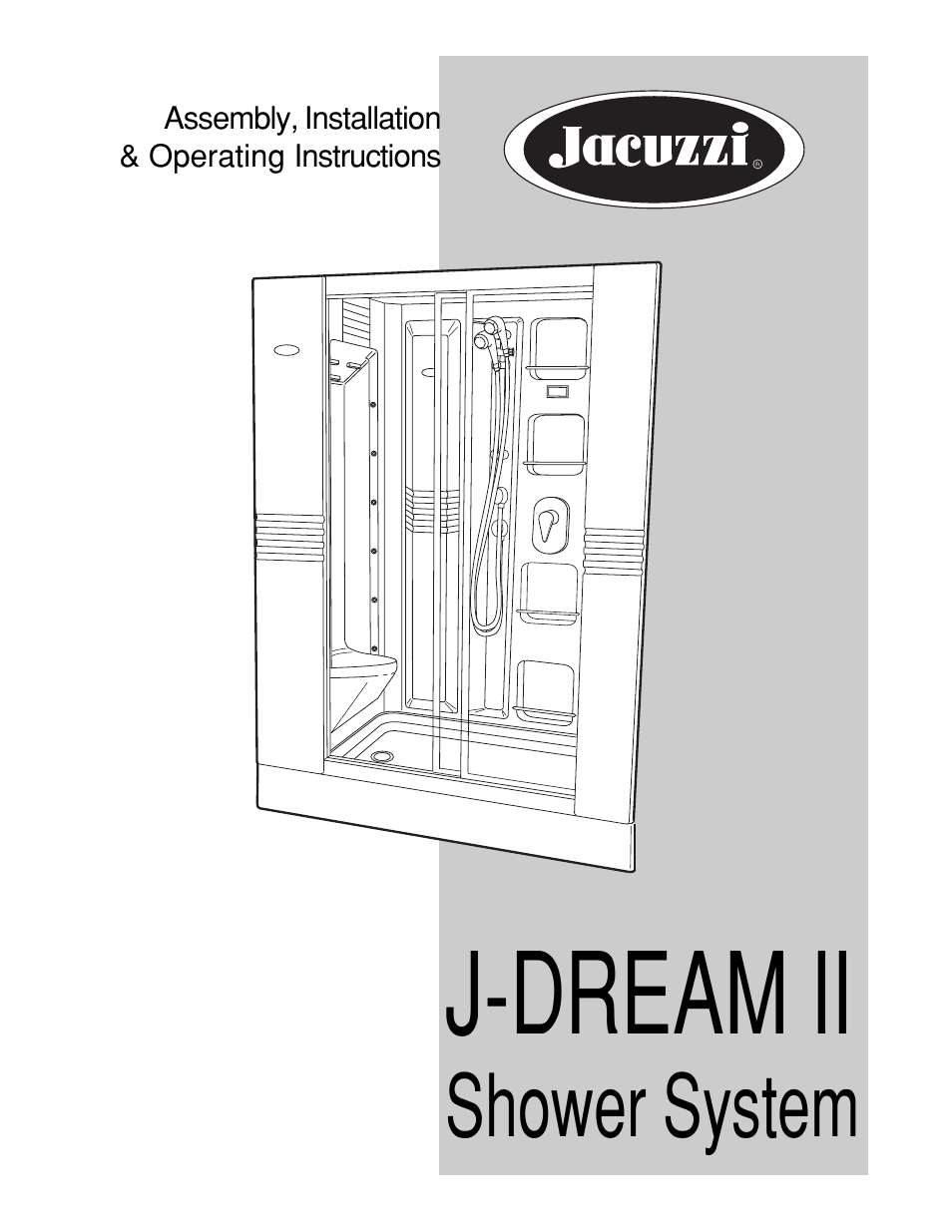 Jacuzzi J-DREAM II User Manual | 36 pages