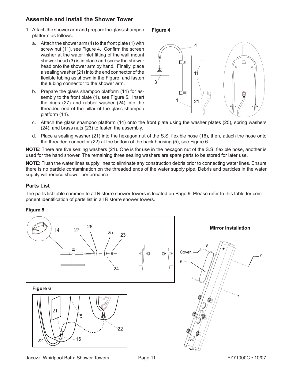 Jacuzzi ONDA EC30000 User Manual | Page 11 / 16