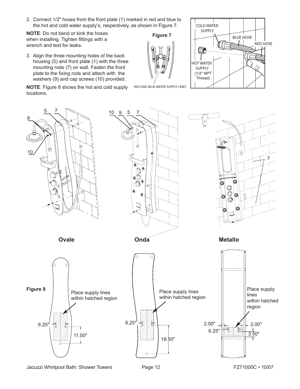 Jacuzzi ONDA EC30000 User Manual | Page 12 / 16