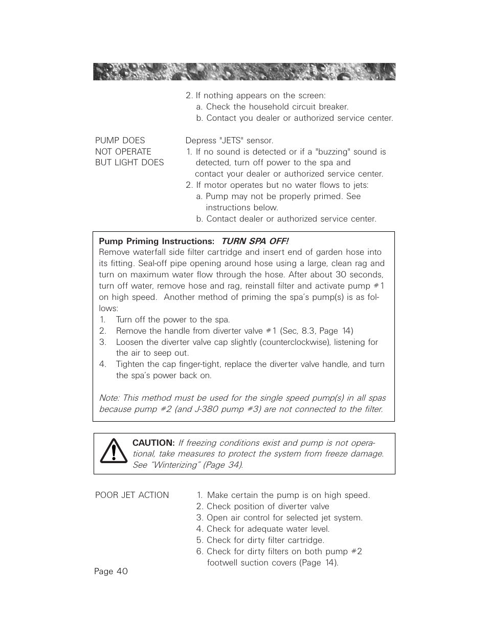 Jacuzzi LCD Series User Manual | Page 44 / 54
