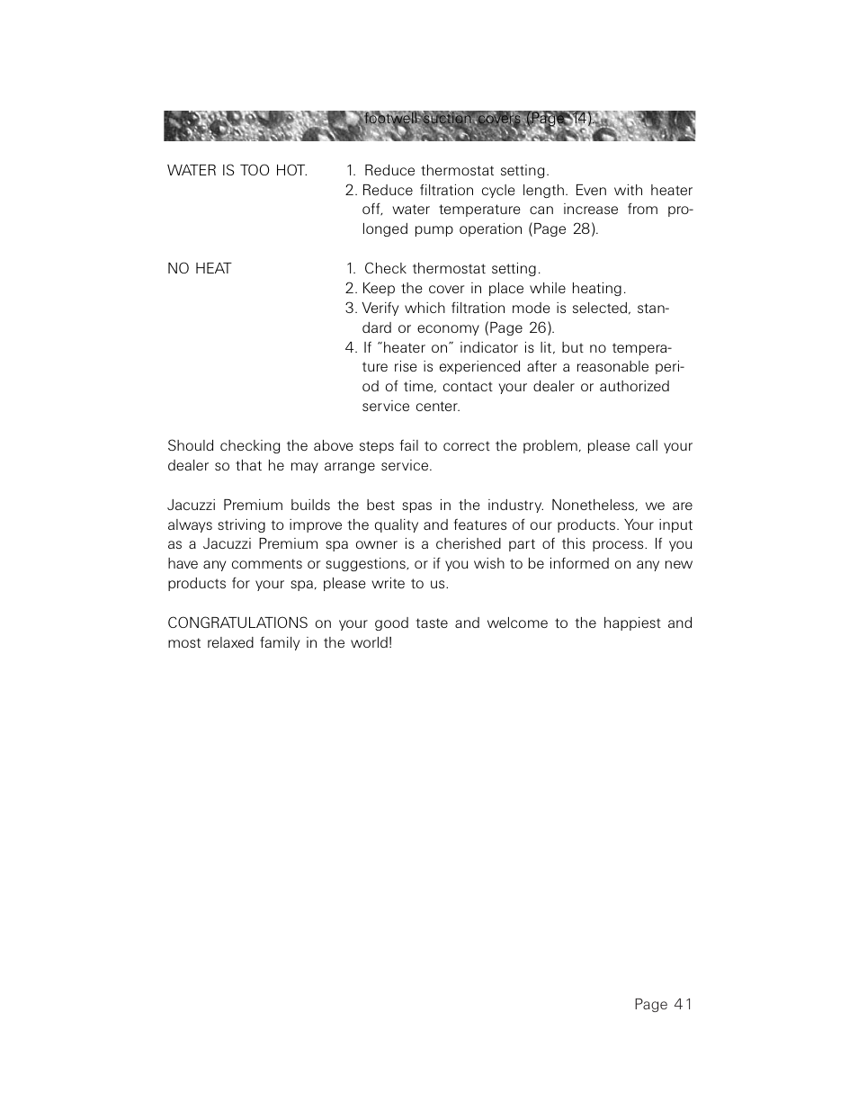 Jacuzzi LCD Series User Manual | Page 45 / 54
