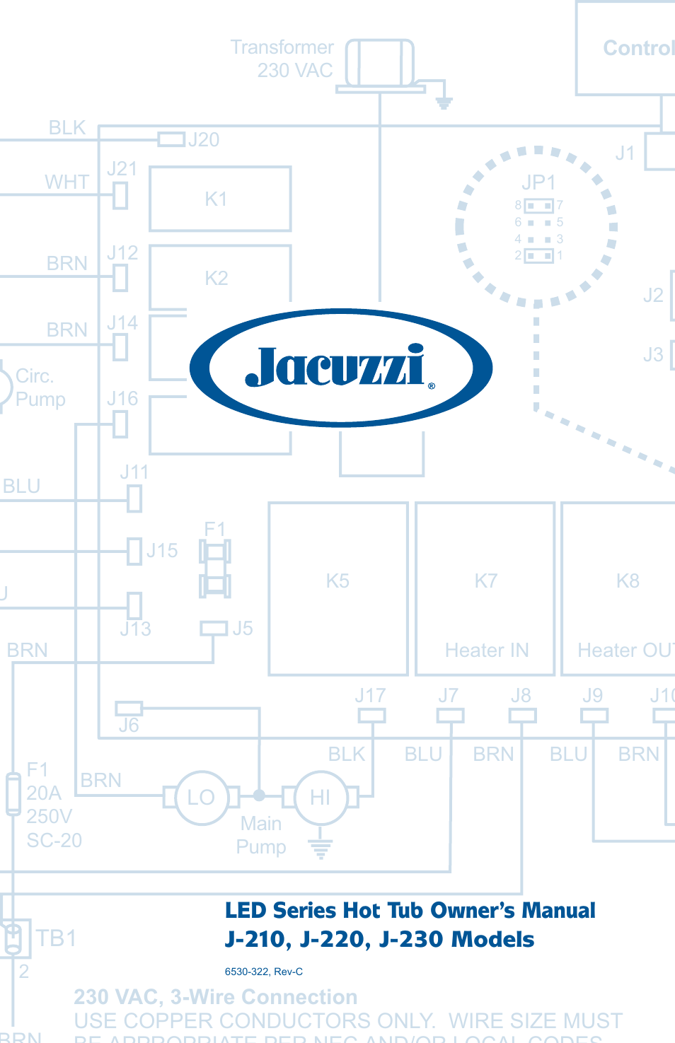 Jacuzzi LED SERIES J-230 User Manual | 43 pages