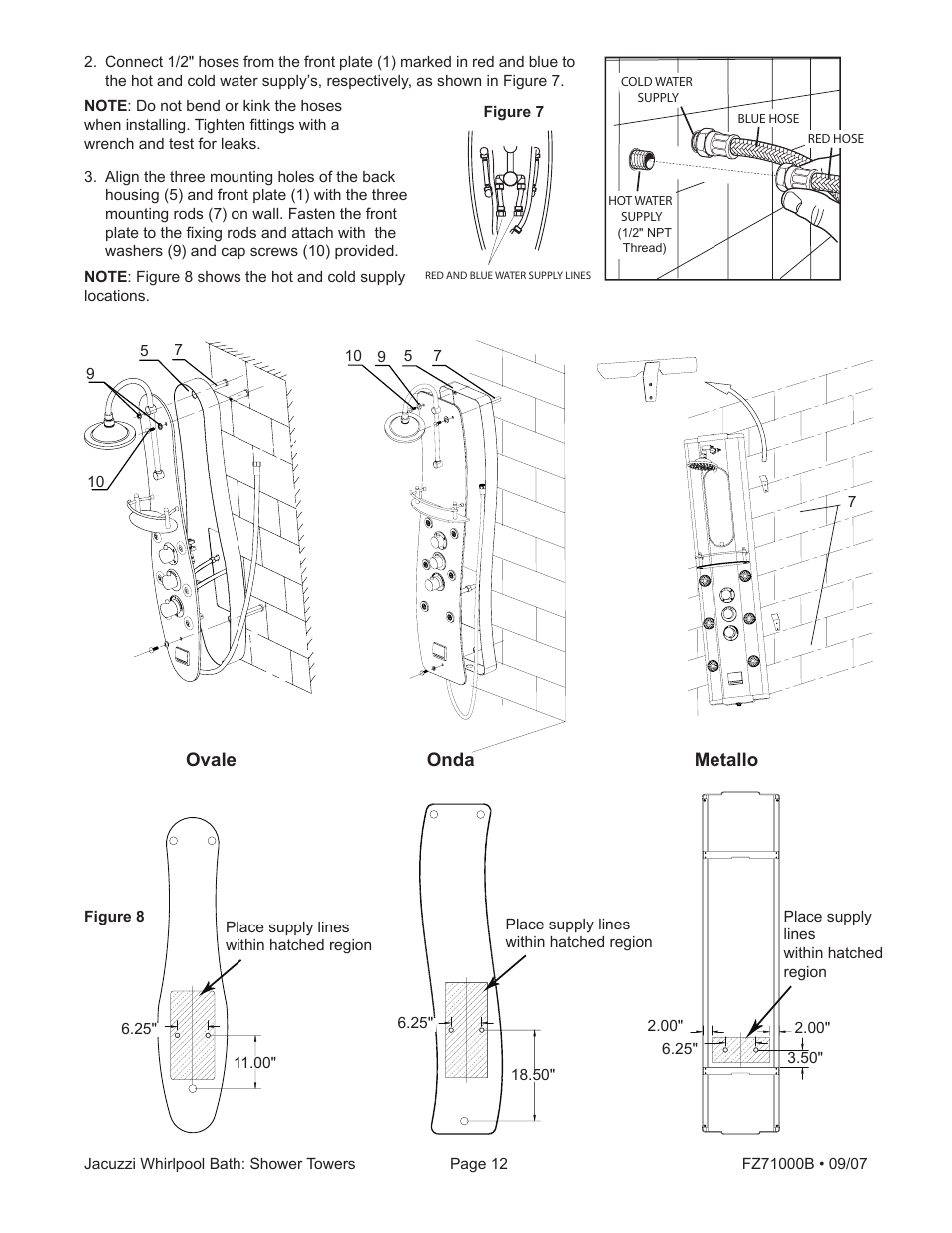 Jacuzzi Ristorre Metallo EC33000 User Manual | Page 12 / 16