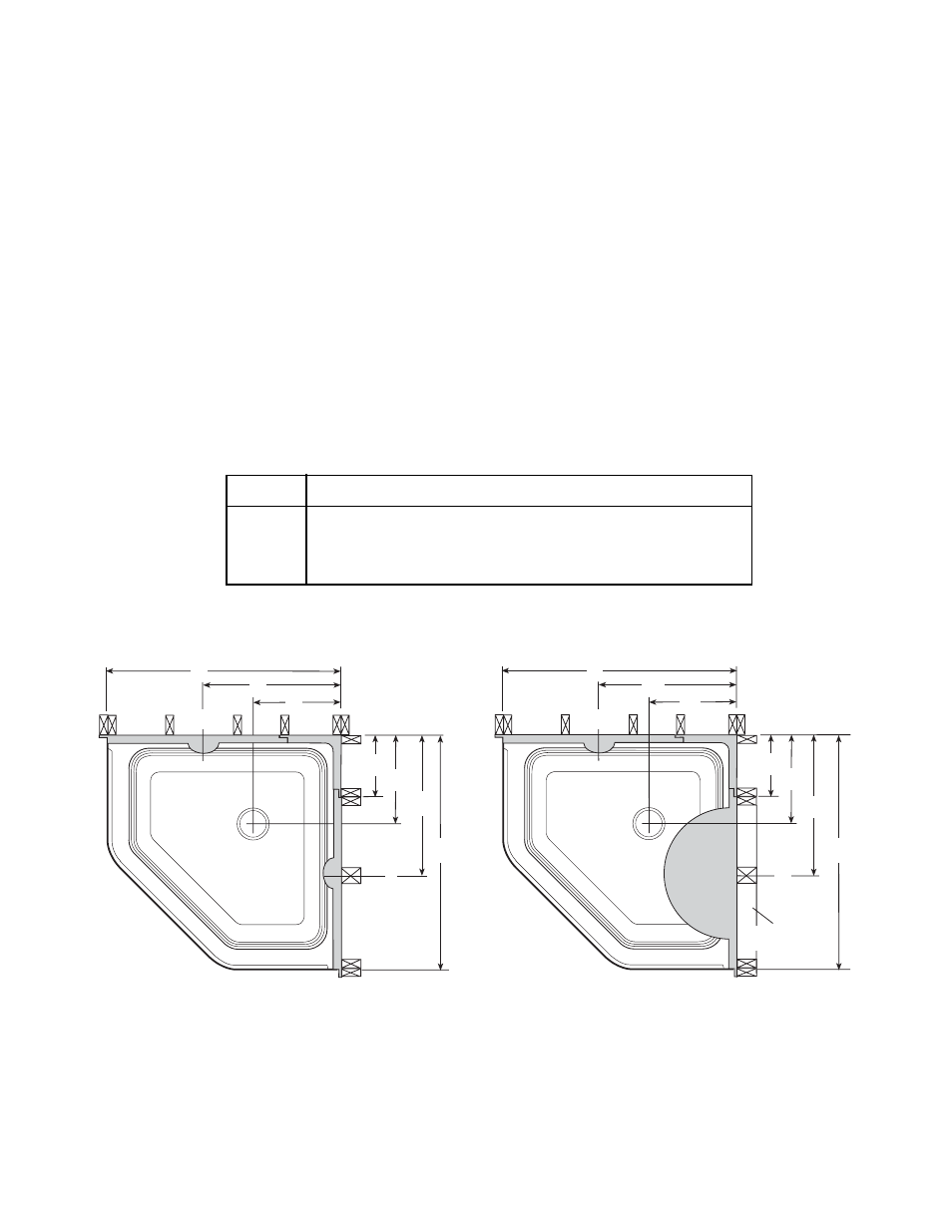 Installation instructions, Step 1. rough-in framing details | Jacuzzi Plumbing Product User Manual | Page 2 / 8