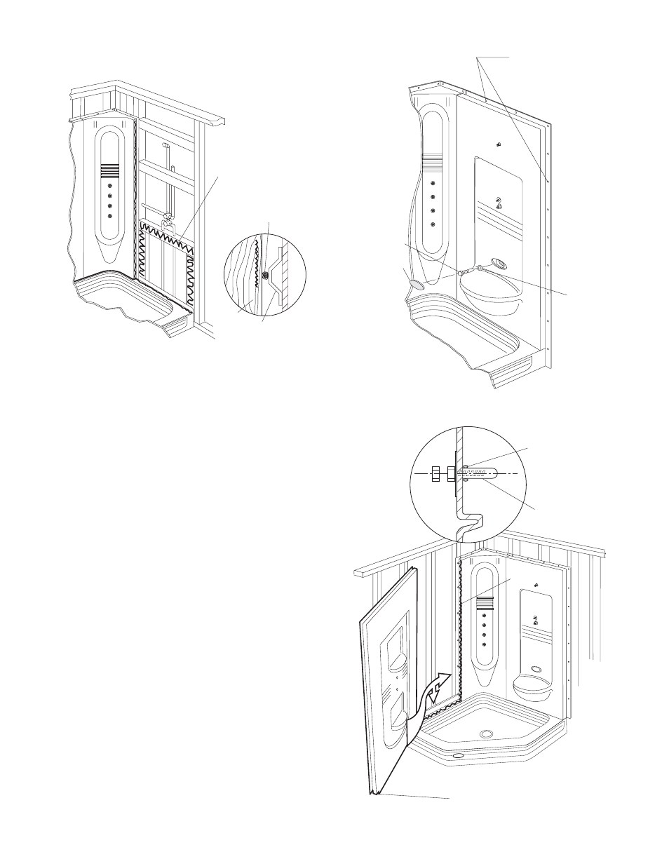 Step 6. shelf wall installation | Jacuzzi Plumbing Product User Manual | Page 5 / 8