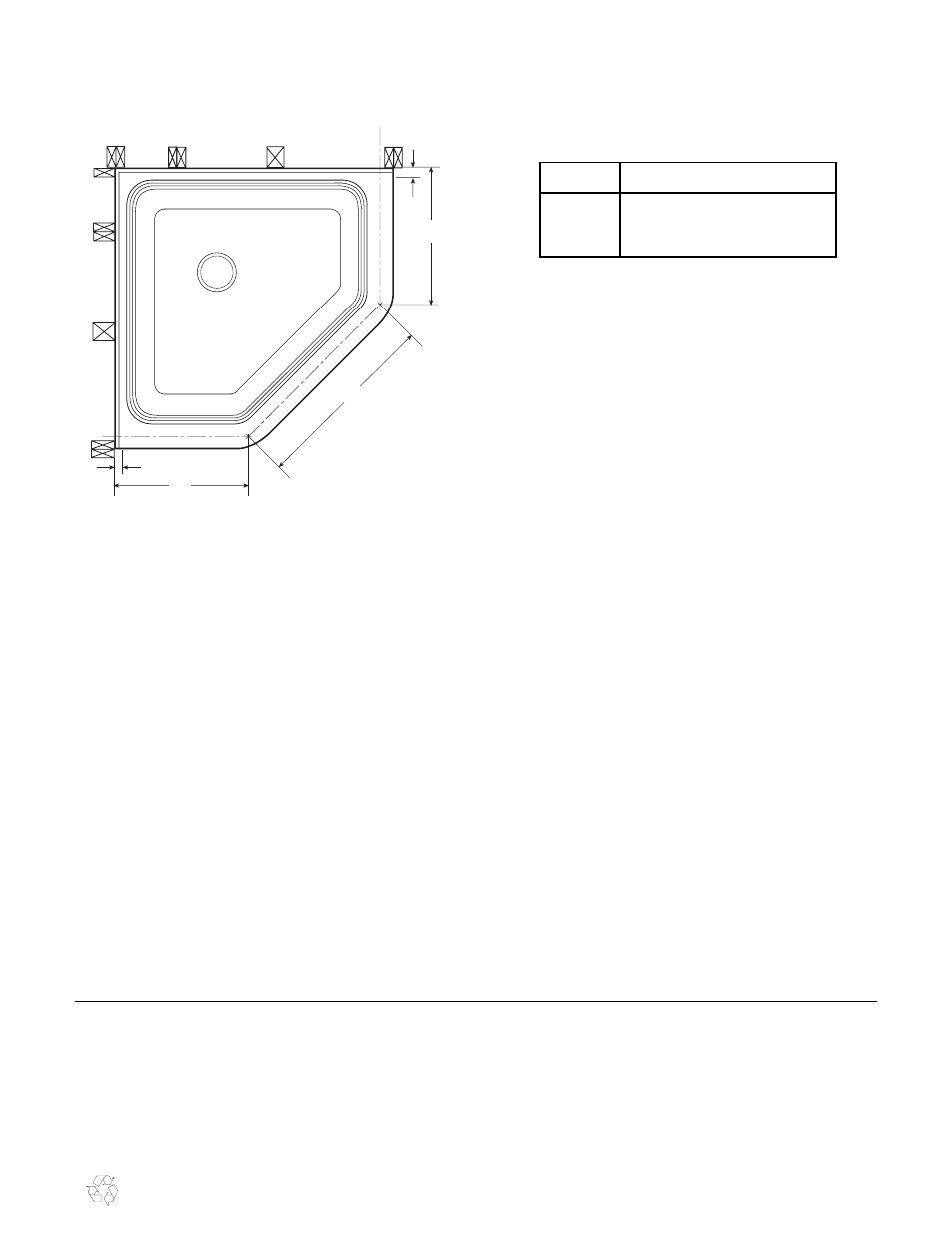 Determining glass enclosure dimensions | Jacuzzi Plumbing Product User Manual | Page 6 / 8