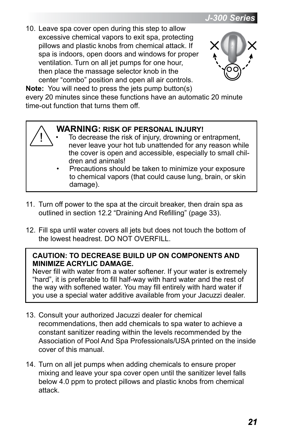 Jacuzzi J - 375 User Manual | Page 25 / 60