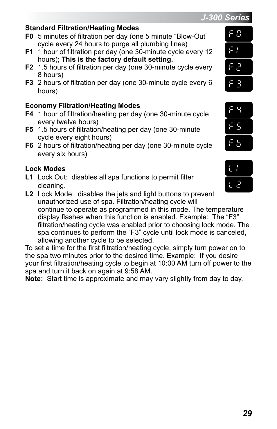 J-300 series | Jacuzzi J - 375 User Manual | Page 33 / 60