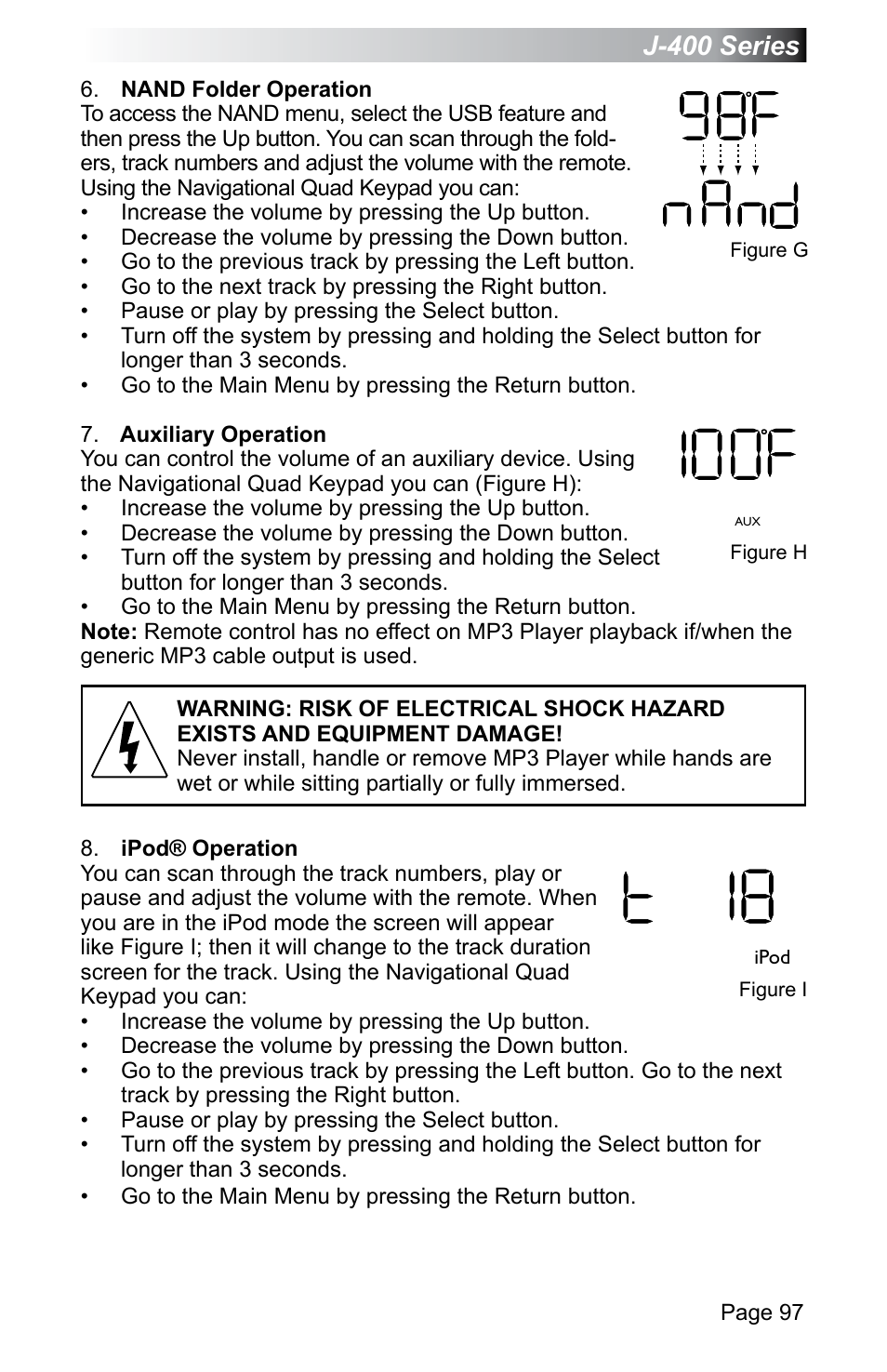 J-400 series | Jacuzzi J - 470 User Manual | Page 103 / 104
