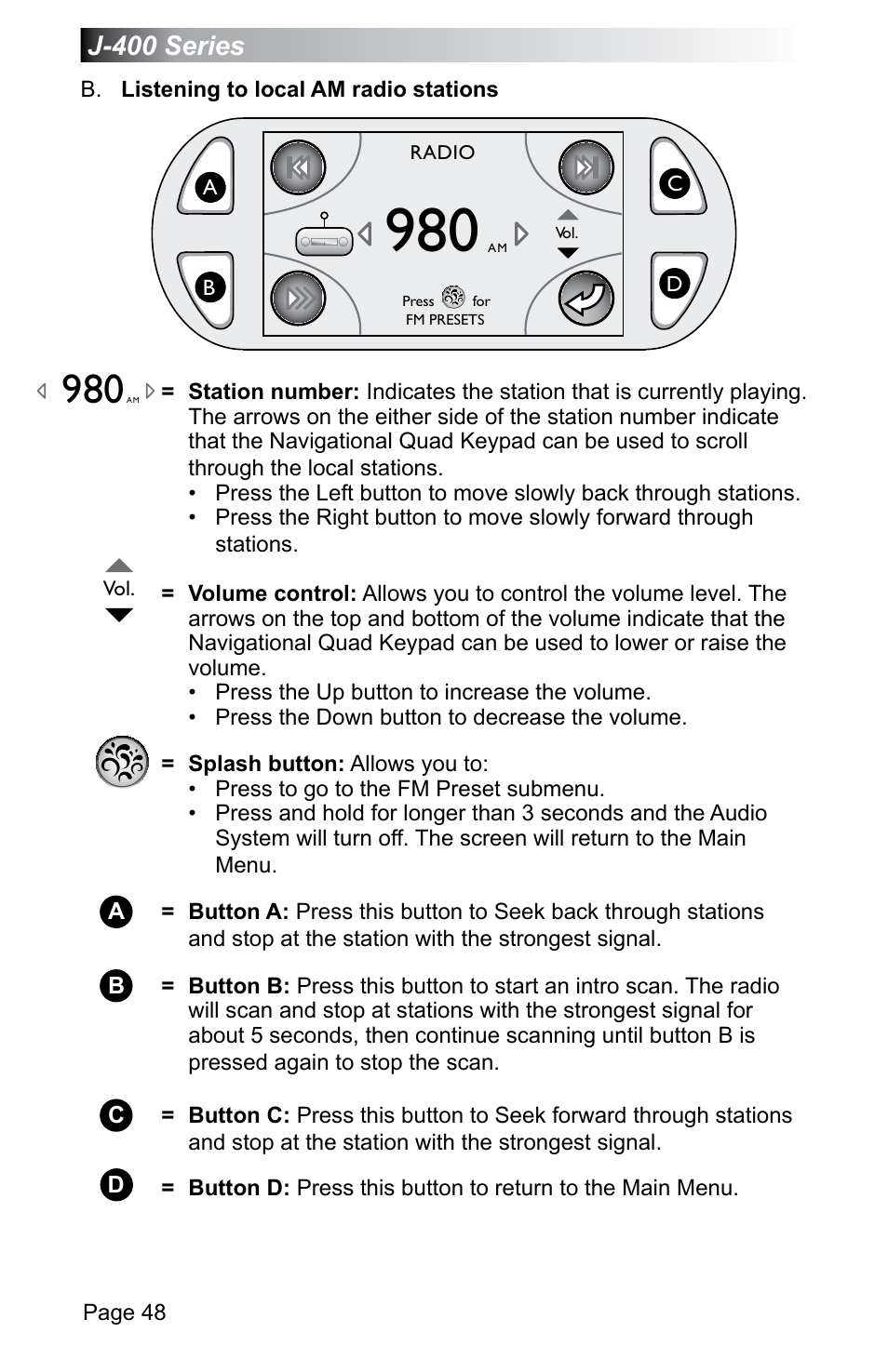 J-400 series | Jacuzzi J - 470 User Manual | Page 54 / 104