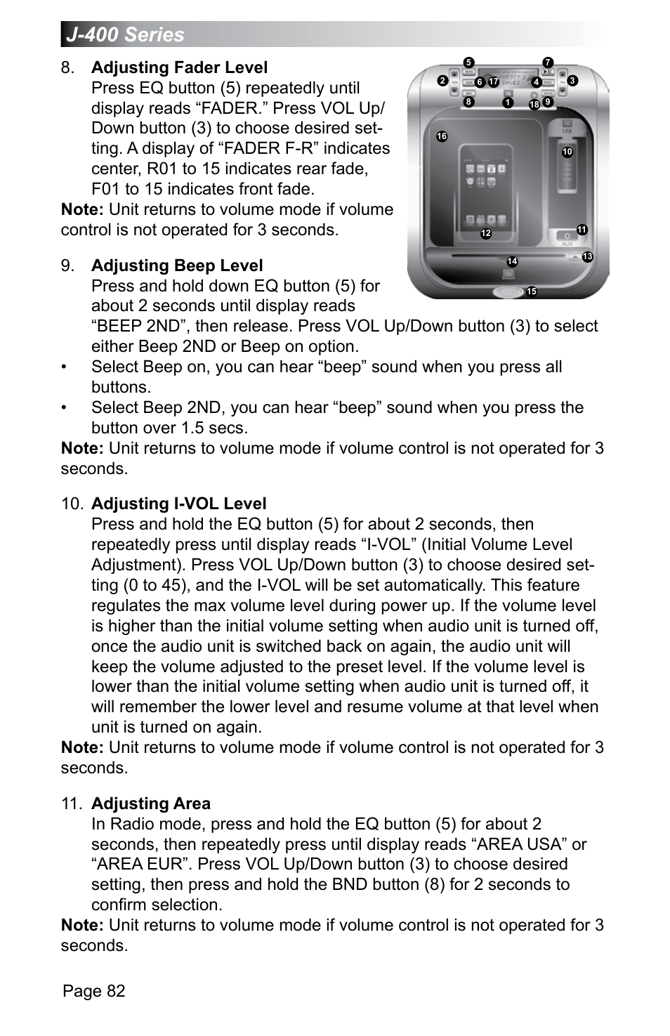 J-400 series, Page 82 | Jacuzzi J - 470 User Manual | Page 88 / 104