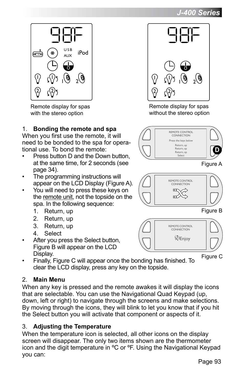 J-400 series | Jacuzzi J - 470 User Manual | Page 99 / 104