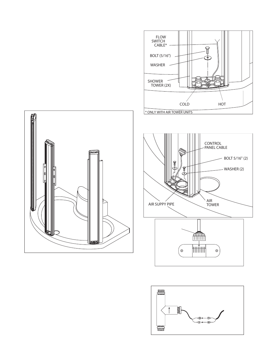 Towers and doors installation | Jacuzzi BY82000 User Manual | Page 10 / 26