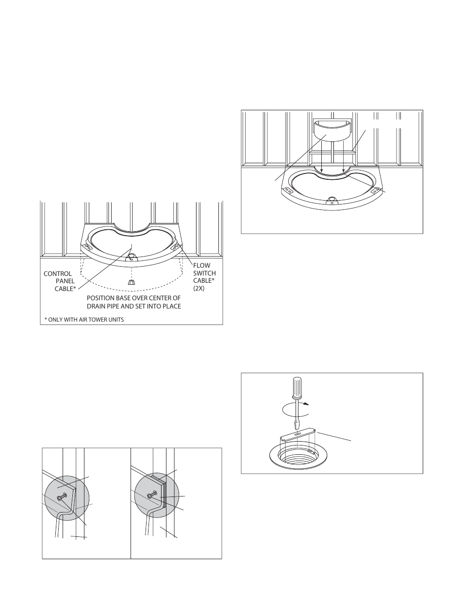 Base installation, Shim instructions | Jacuzzi BY82000 User Manual | Page 8 / 26