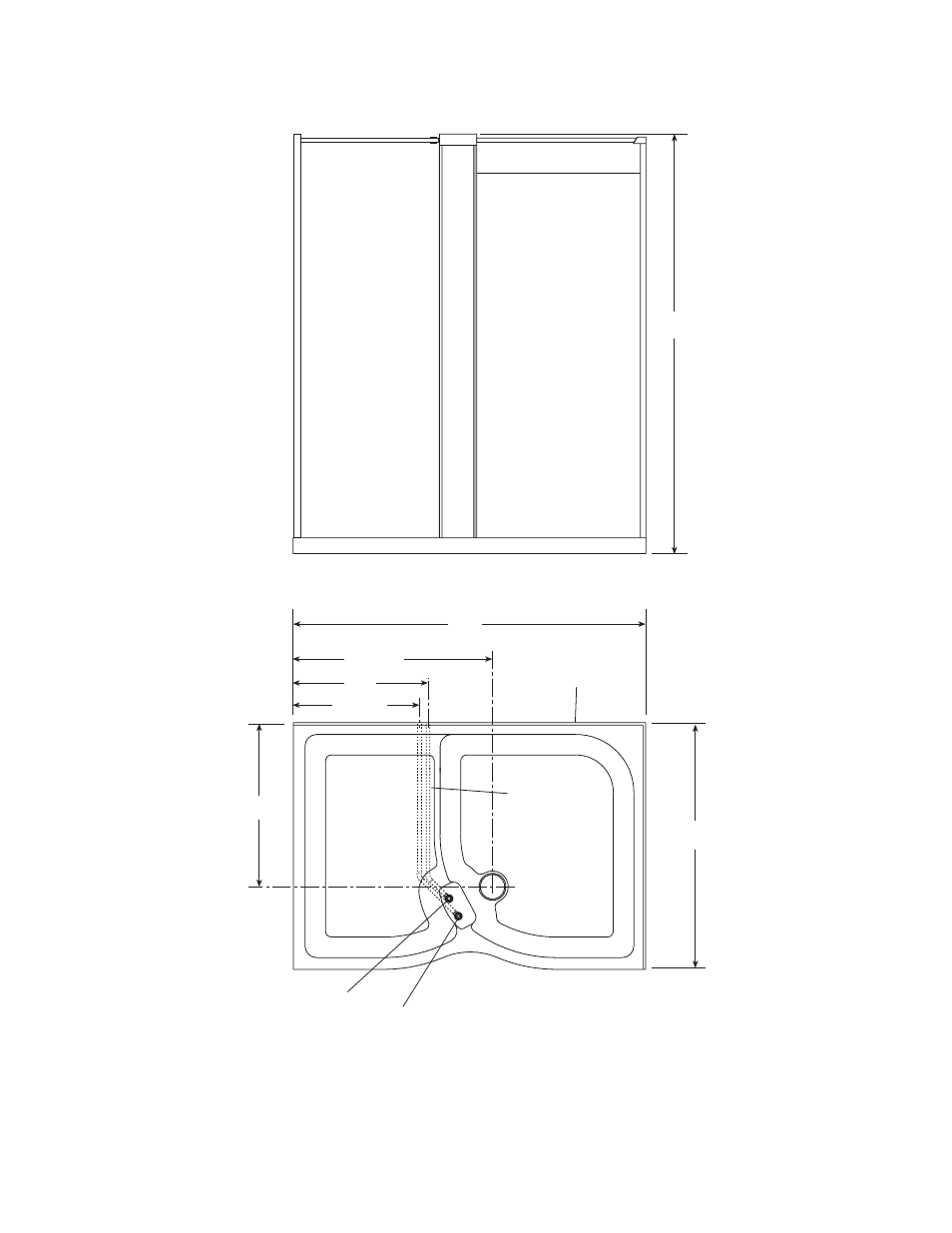 2 wall rough-in reference | Jacuzzi SUMMER RAINTM 2 WALL & 3 WALL WALK-IN SHOWER SYSTEMS User Manual | Page 5 / 32