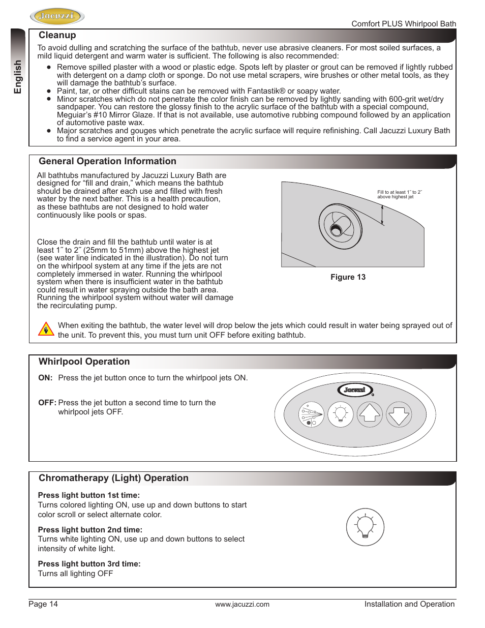 Jacuzzi HE96000 User Manual | Page 14 / 28