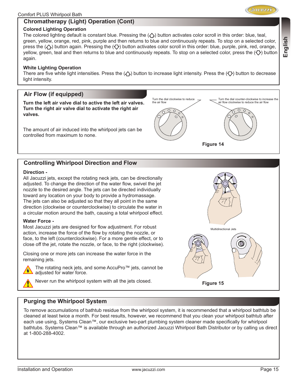 Jacuzzi HE96000 User Manual | Page 15 / 28