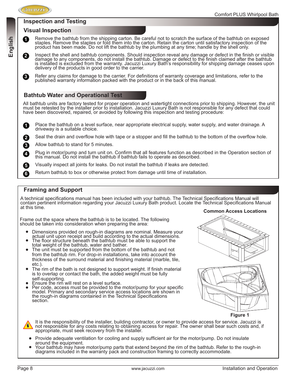 Jacuzzi HE96000 User Manual | Page 8 / 28