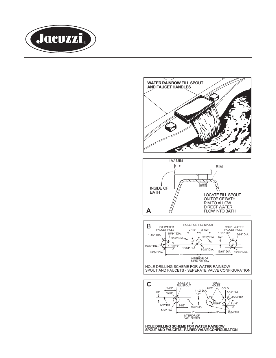 Jacuzzi Faucet Kit User Manual | 8 pages