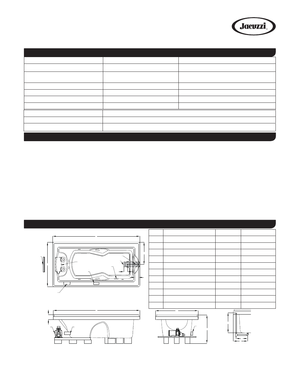 Jacuzzi FUZION 7236 RH User Manual | 1 page