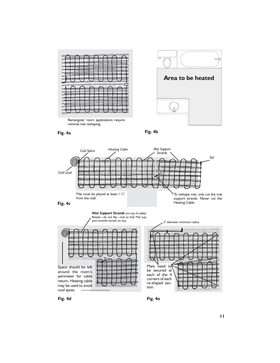 Area to be heated | Jacuzzi Dome For Shower Surround System None User Manual | Page 13 / 22