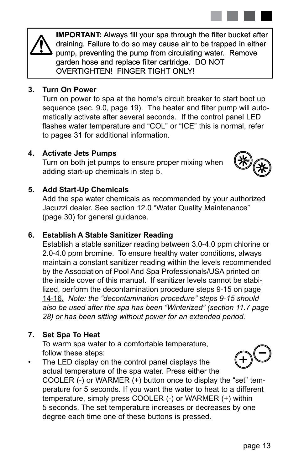 Jacuzzi J-280 User Manual | Page 17 / 52