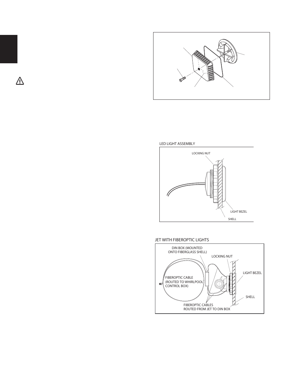Maintenance instructions, Suction/intake cover/strainer maintenance, Lighting (chromotherapy lighting) | Lighting (optional illumatherapy, Lighting) | Jacuzzi DESIGNER BATH SERIES User Manual | Page 24 / 28