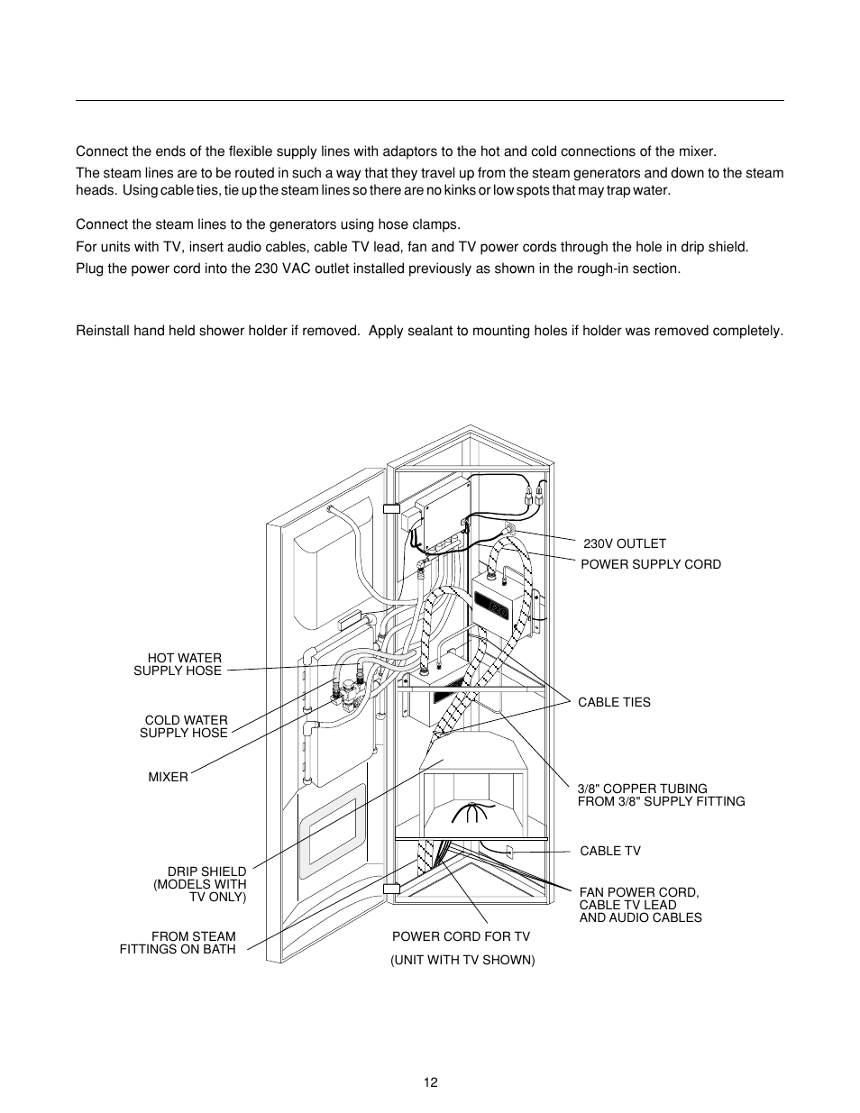 J-allure, Center panel installation | Jacuzzi J-ALLURELuxury Bathing and Entertainment System User Manual | Page 14 / 32