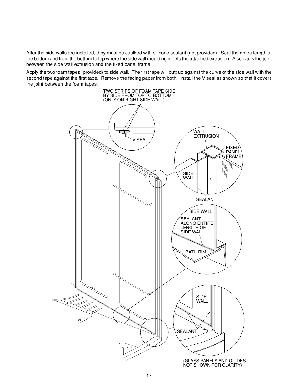 J-allure, Side walls caulking | Jacuzzi J-ALLURELuxury Bathing and Entertainment System User Manual | Page 19 / 32