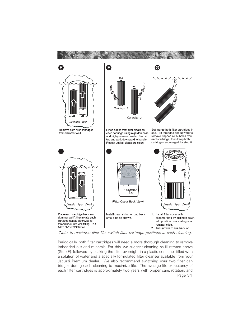 Hi j | Jacuzzi 2003+ User Manual | Page 35 / 50