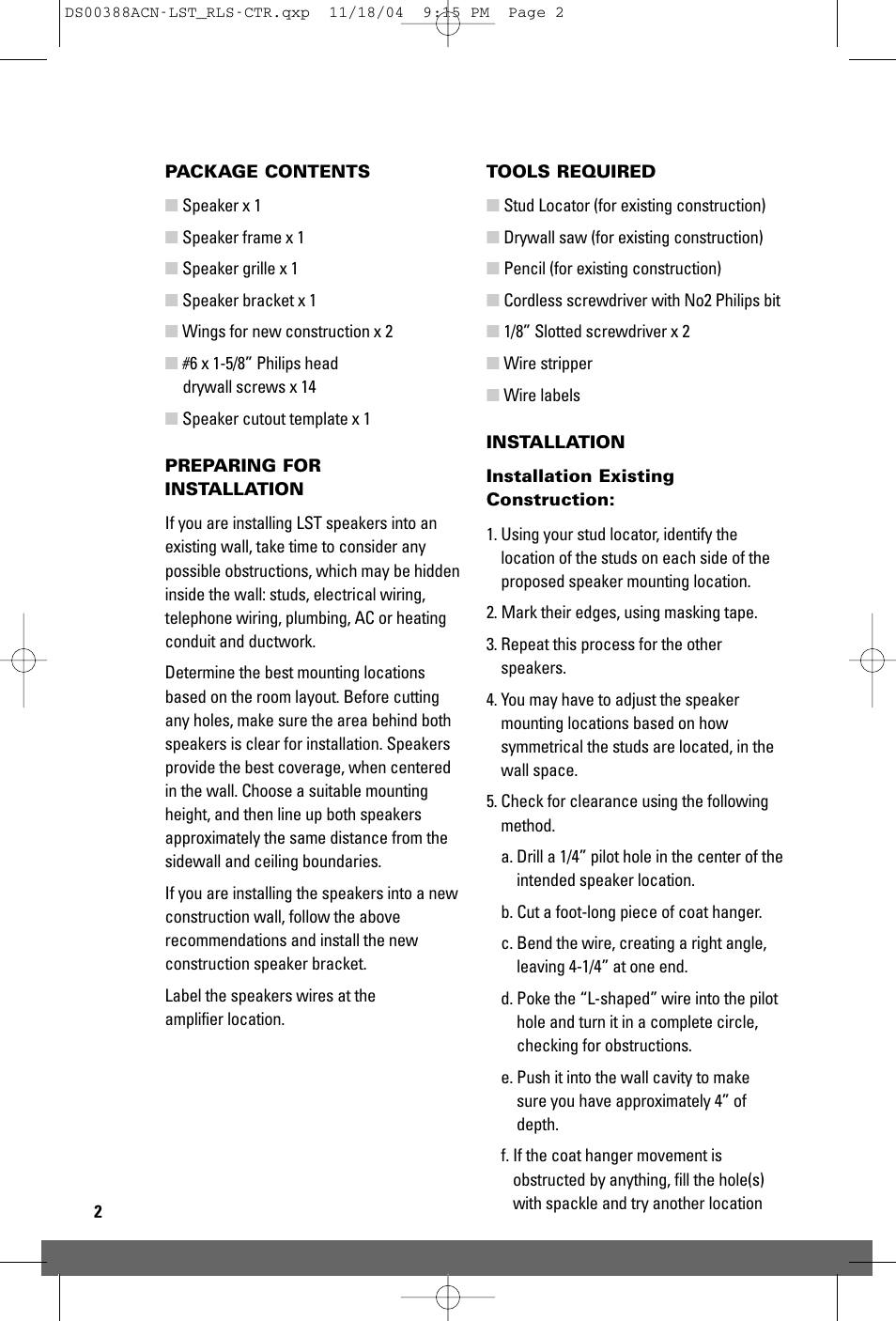JobSite Systems LST-RLS User Manual | Page 4 / 12