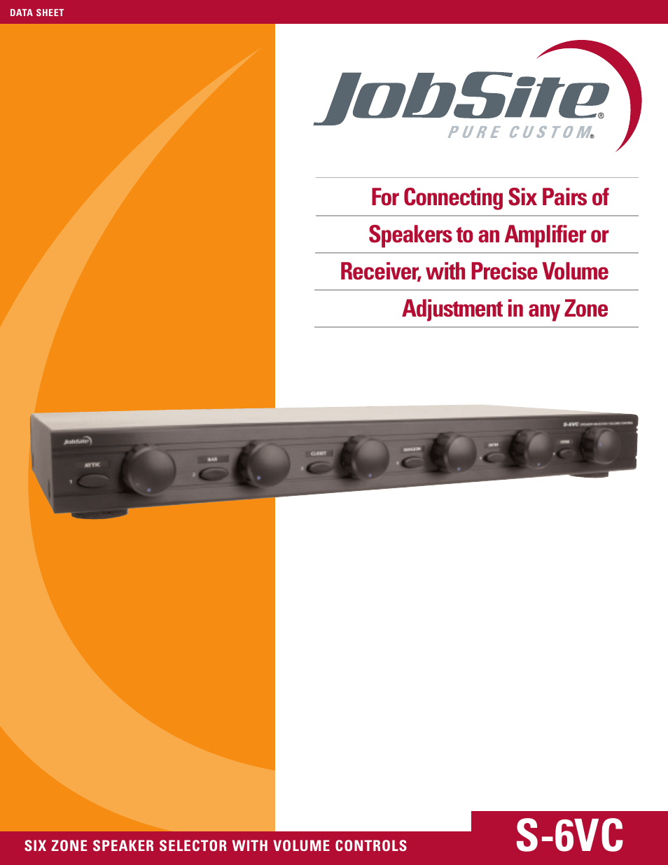 JobSite Systems S-6VC User Manual | 4 pages