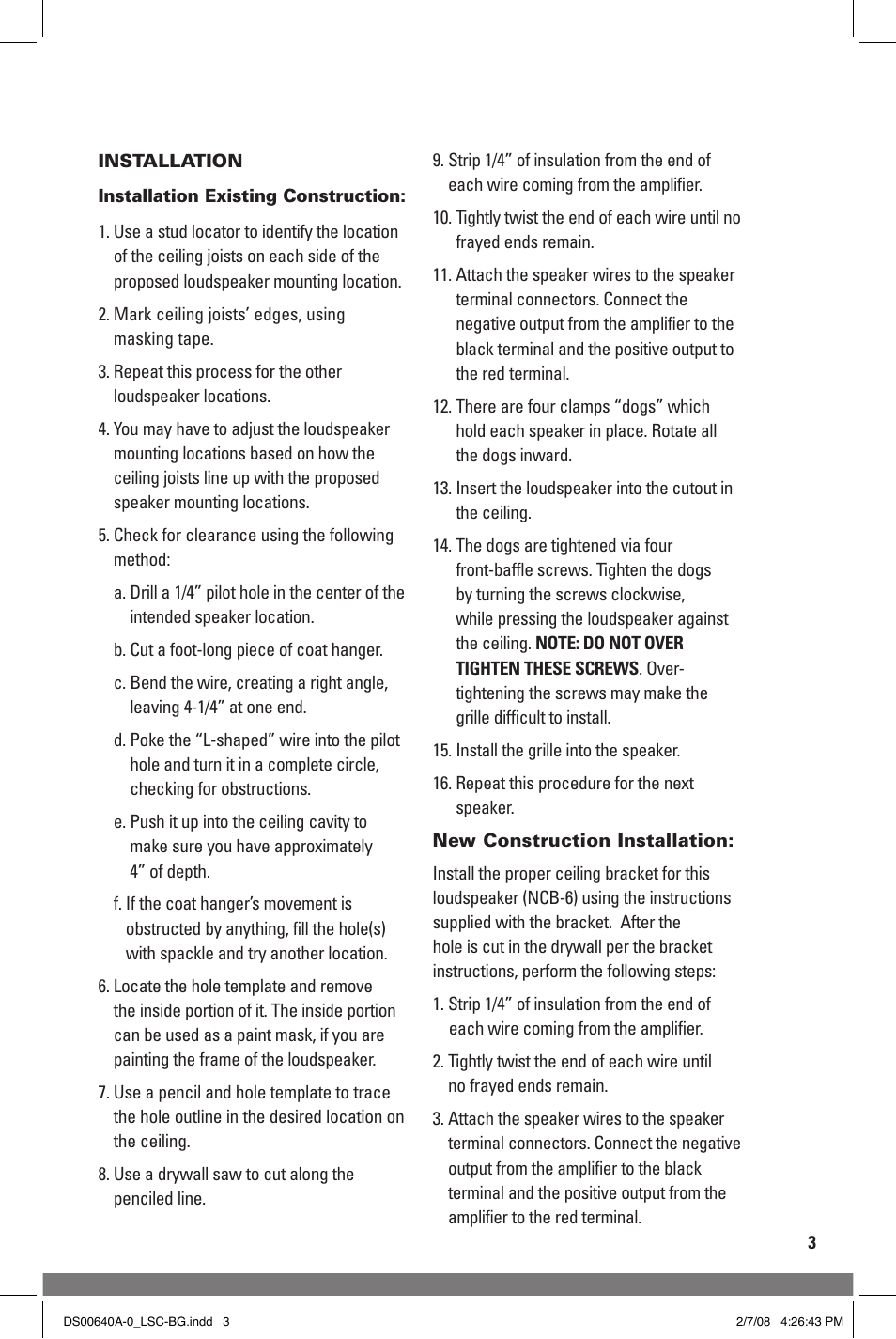 JobSite Systems LSC-BG User Manual | Page 5 / 8