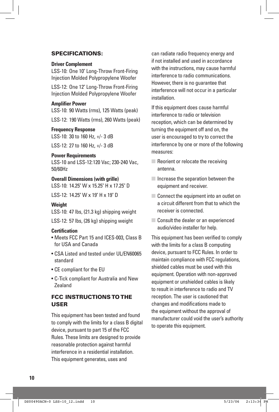 JobSite Systems LSS-12 User Manual | Page 12 / 16