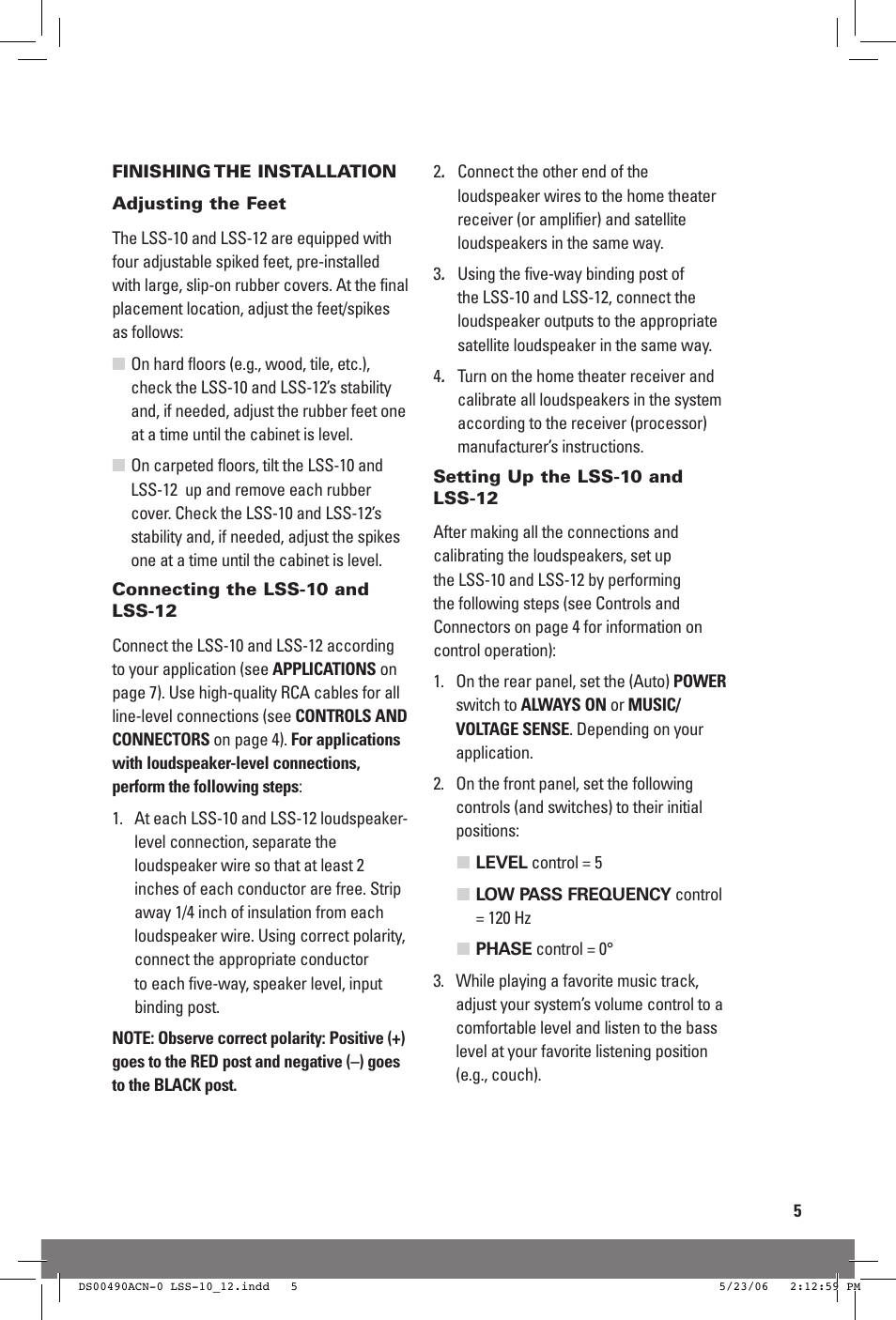 JobSite Systems LSS-12 User Manual | Page 7 / 16