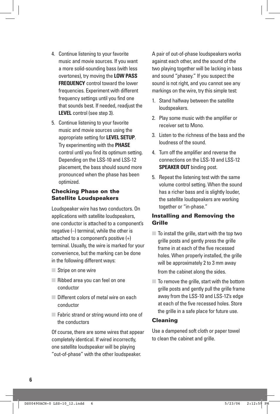 JobSite Systems LSS-12 User Manual | Page 8 / 16