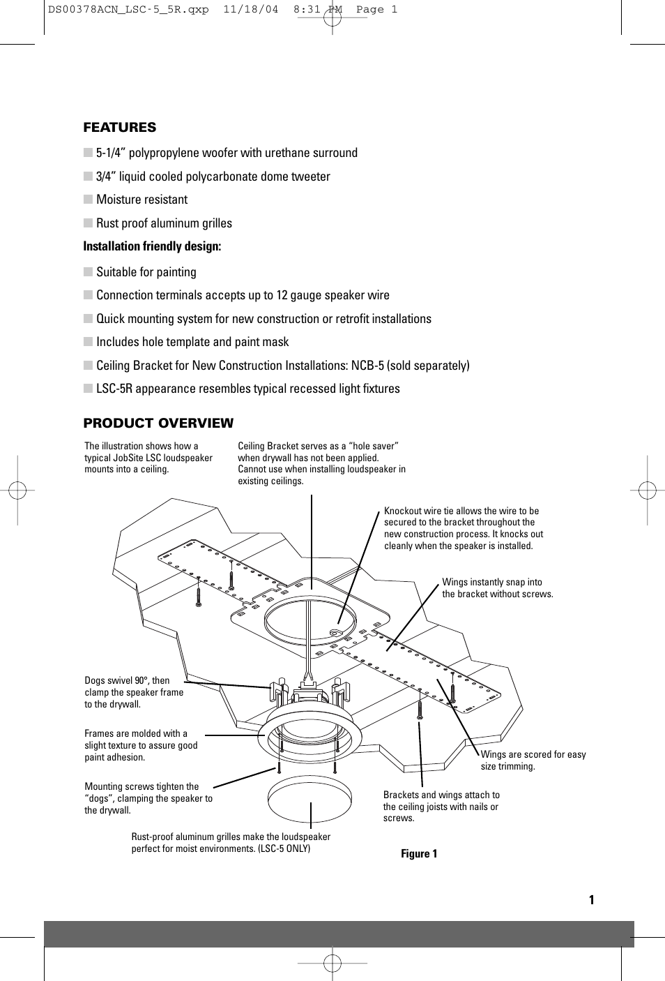JobSite Systems LSC-5/5R User Manual | Page 3 / 8
