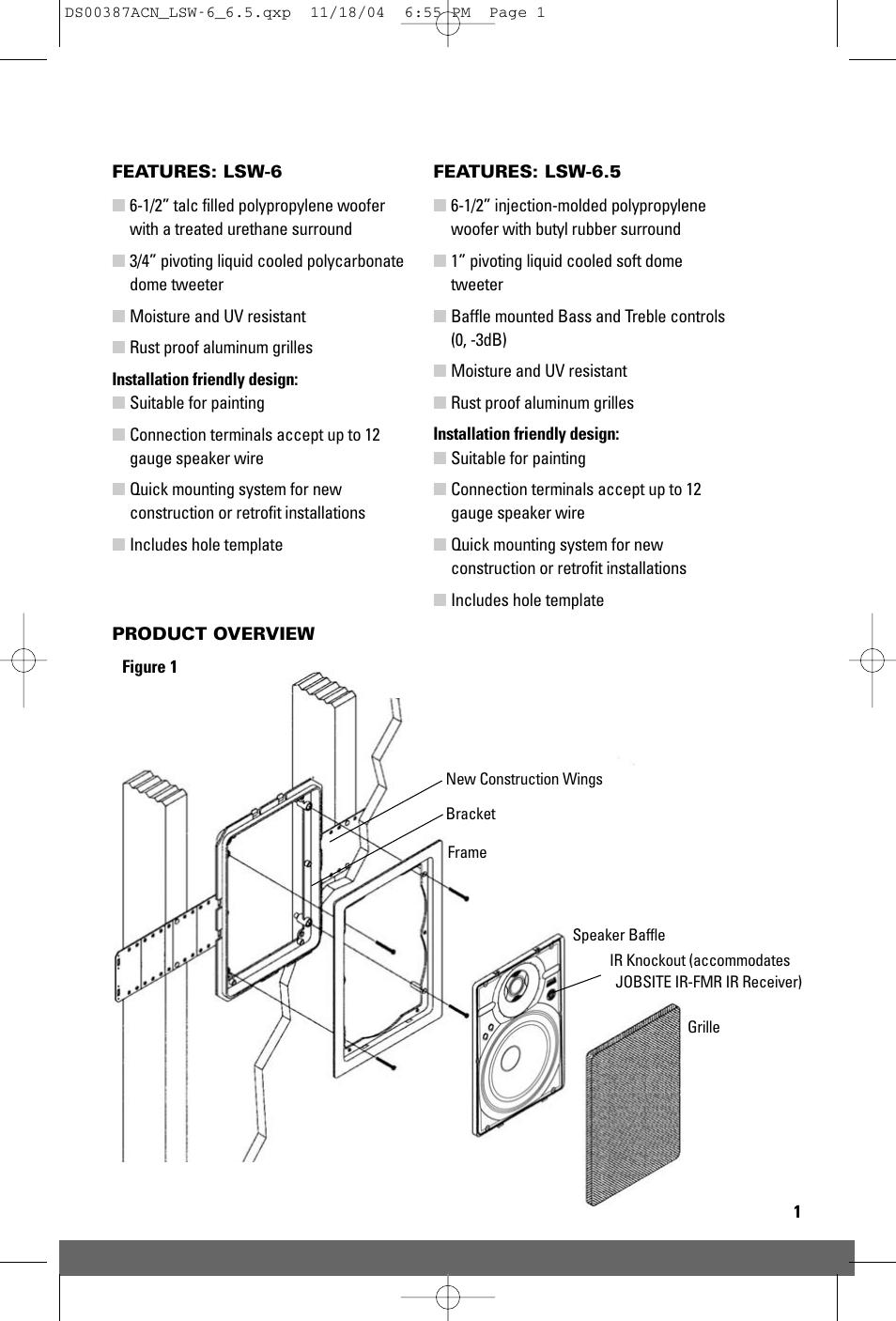 JobSite Systems LSW-6.5 User Manual | Page 3 / 12