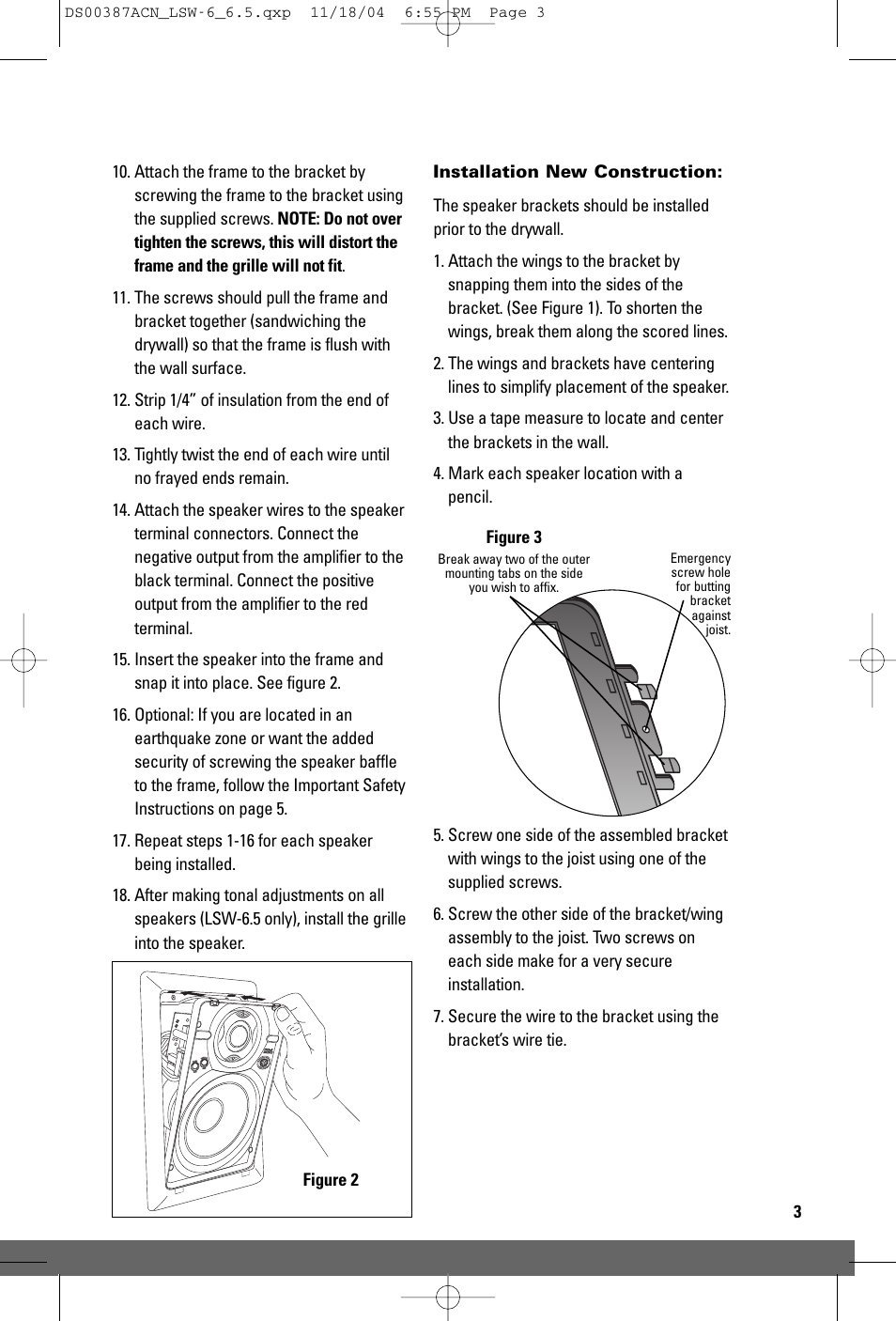 JobSite Systems LSW-6.5 User Manual | Page 5 / 12