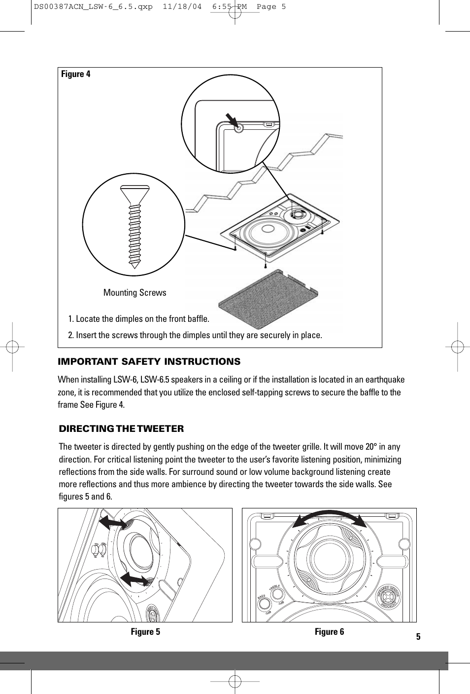 JobSite Systems LSW-6.5 User Manual | Page 7 / 12