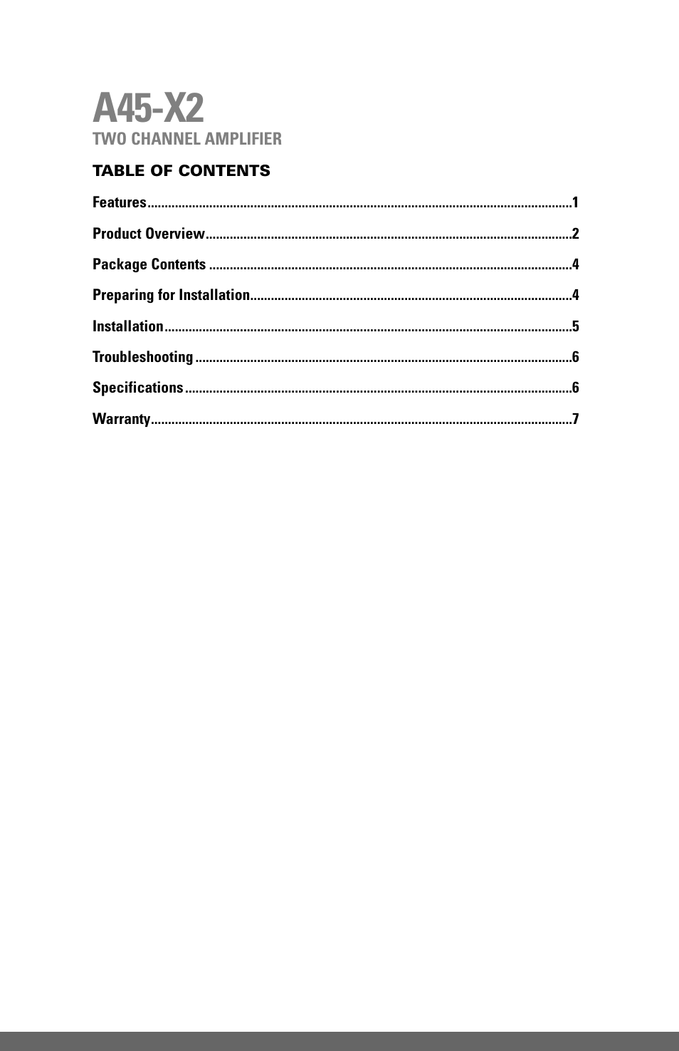 A45-x2 | JobSite Systems A45-X2 User Manual | Page 2 / 12