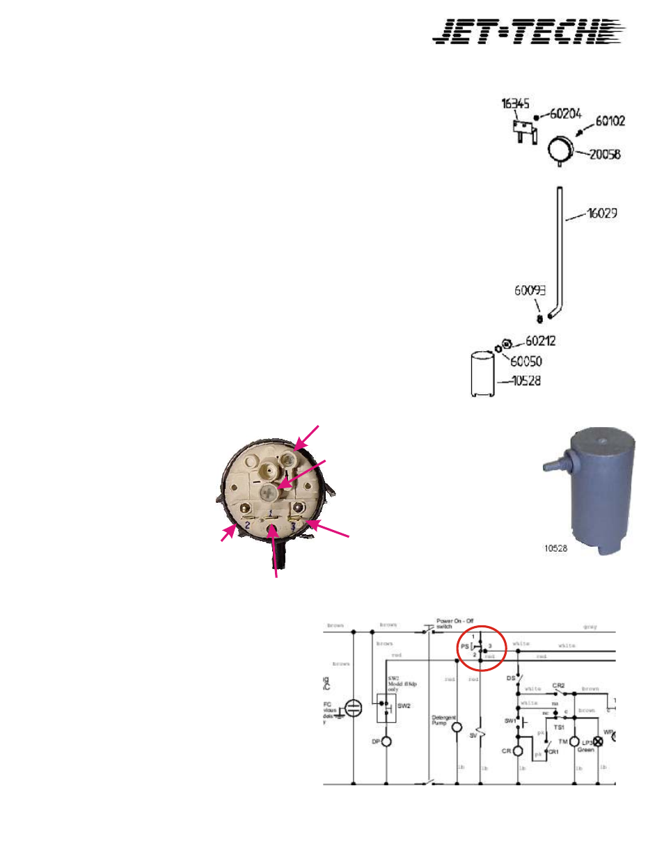 Water level system | Jettech Metal Products F18-DP User Manual | Page 6 / 33