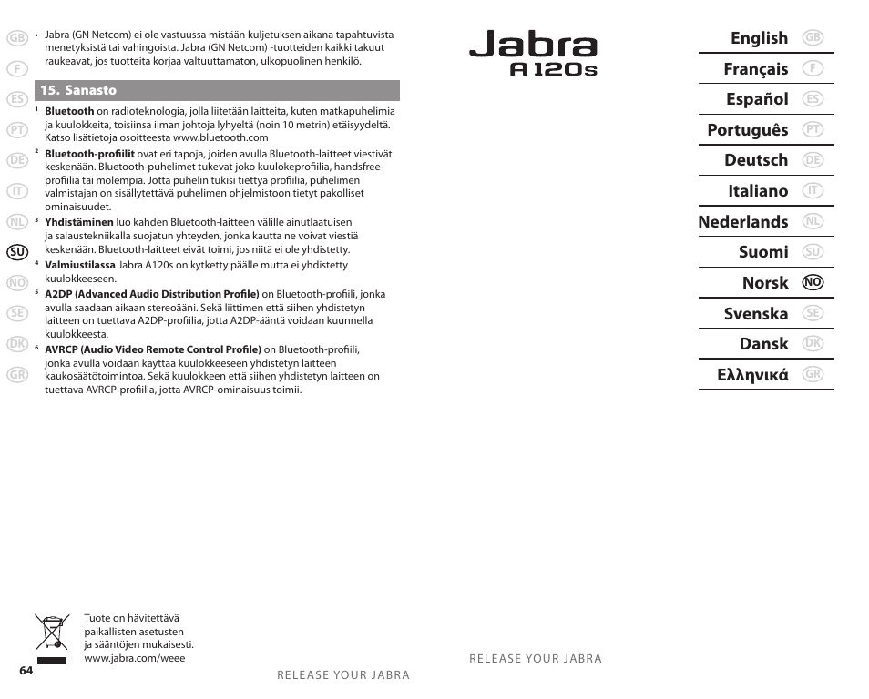Jabra 81-00277 User Manual | Page 35 / 51