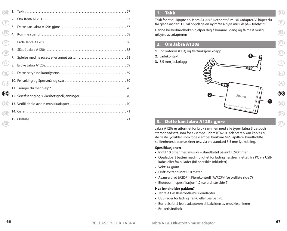 Jabra 81-00277 User Manual | Page 36 / 51