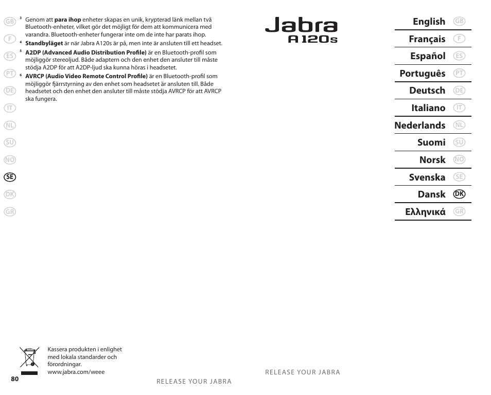 Jabra 81-00277 User Manual | Page 43 / 51