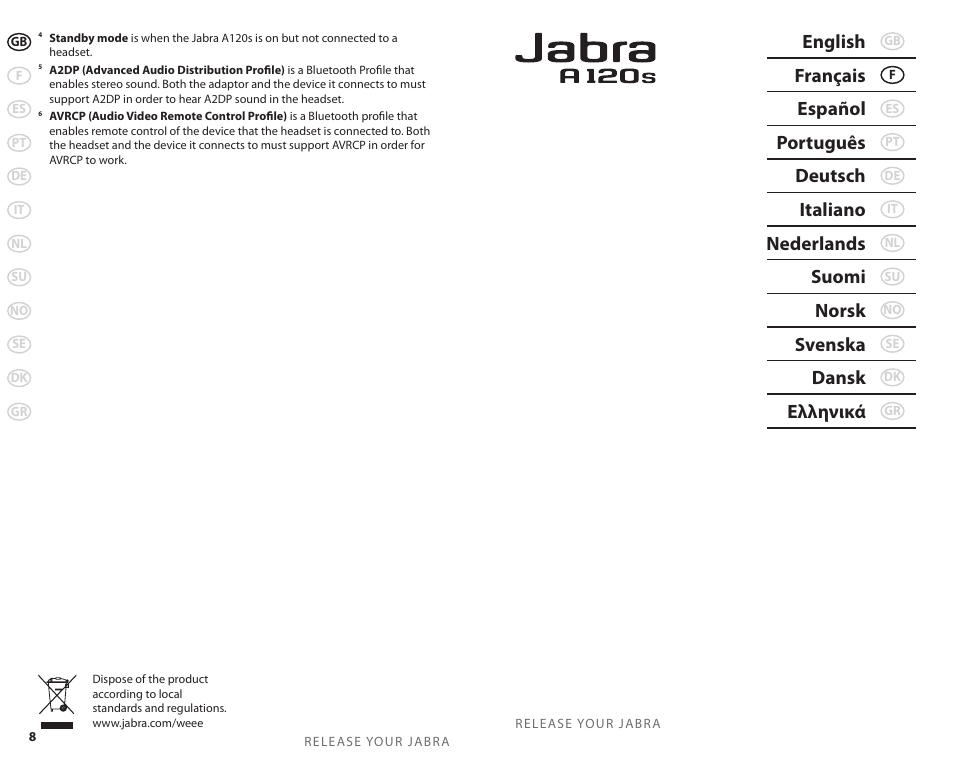 Jabra 81-00277 User Manual | Page 7 / 51